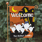 Halloween Ghost Family Garden Flag
